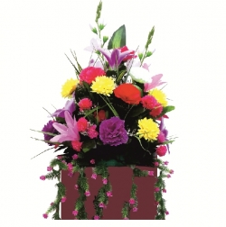 Artificial Flower Bouquet - 1.5 FT X 1.5 FT - Made of Plastic