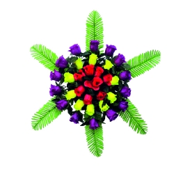 2 FT - Artificial Plastic Flower Bouquet - Flower Decoration - Multi Color