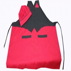 Jacket Kitchen Apron with Front Pocket - Made of Cotton