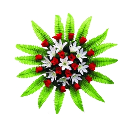 Artificial Flower Bouquet - 2 FT - Made of Plastic