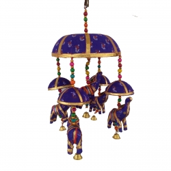 Rajasthani Elephant Jhumar - 1.3 FT - Made of Cloth & Plastic