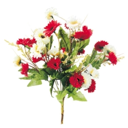 Artificial Flower Bunches - 10 Inch - Made of Plastic