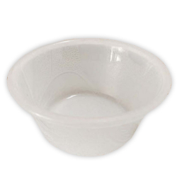 3.5 Inch Itching Round Bowl - Wati - Katori - Curry Bowls Made Of Food Grade White Plastic - Blue Color