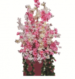 1.5 FT X 1.5 FT - Artificial Plastic Flower Bouquet - Flower Decoration - Multi Color