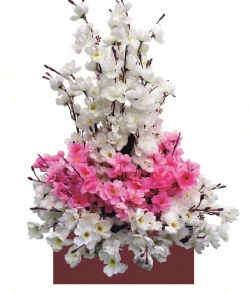 Artificial Flower Bouquet - 1.5 FT X 1.5 FT - Made of Plastic