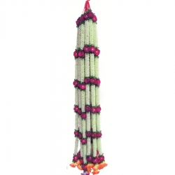 Artificial  Flower Garland Toran - 5 FT  - Made of Plastic  (1 Packet - 12 Pieces)