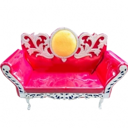Pink Color - Regular - Couches - Sofa - Wedding Sofa - Maharaja Sofa - Wedding Couches - Made of Wooden & Metal