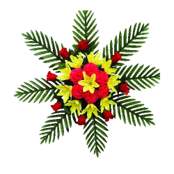 Artificial Flower Bouquet - 2 FT - Made of Plastic