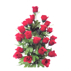 Artificial Flower Bouquet - 1.5 FT X 1.5 FT - Made of P..