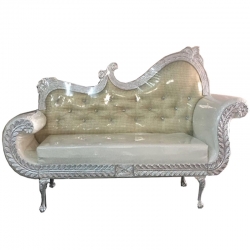 White Color - Regular - Couches - Sofa - Wedding Sofa - Maharaja Sofa - Wedding Couches - Made of Wooden & Metal