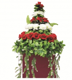 Artificial Flower Bouquet - 1.5 FT X 1.5 FT - Made of Plastic