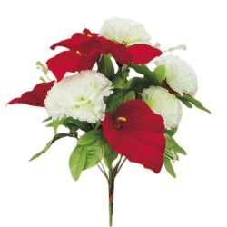 Artificial Flower Bunches - 10 Inch - Made of Plastic