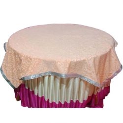 Round Table Top - 4 FT X 4 FT -Velvet Fabric Cloth