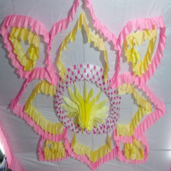 Designer Mandap Ceiling - 20 FT X 20 FT - Taiwan & 26 Gauge Bright Lycra Cloth