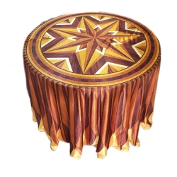 3D Round Table Cover - 4 FT X 4 FT Taiwan &  Brite Lycr..