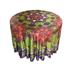 3D Round Table Cover - 4 FT X 4 FT Taiwan &  Brite Lycr..