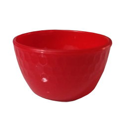 3.5 Inch Round Bowl - Wati - Katori - Curry Bowls Made Of Food Grade Virgin Plastic - Red Color