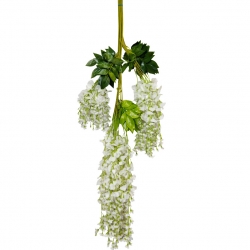 3.5 FT - Plastic Artificial Flower - Latkan - Flower Decoration - White Color