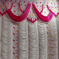 Designer Curtain - Parda -  Made of 24 Gauge Bright Lycra