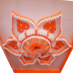 Designer Mandap Ceiling -20 FT X 20  FT - Top 14 KG Taiwan & Brite Lycra Cloth