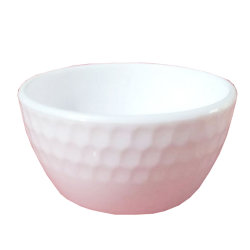 3.25 Inch Round Bowl - Wati - Straight Dotted Katori - Curry Bowls Made Of Food Grade Virgin Plastic - White Color