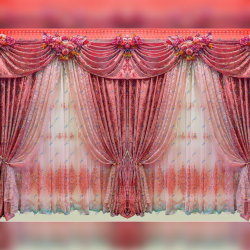 3D Print Mandap Parda - 10 FT X 15 FT - 14 KG Taiwan Cloth