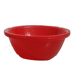 5 Inch Round Bowl - Katori - Wati - Curry Bowls - Dessert Bowls - Made Of Food Grade Virgin Plastic - Red Color