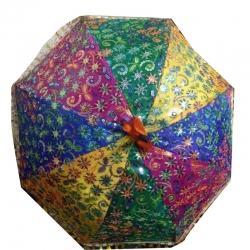 Rajasthani Umbrella - 33 Inch - Made of Iron & Cotton