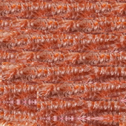 Double Color Plain Fur - Made Of Cotton - Orange & White Color