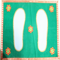 12 Inch X 8 Inch - Pooja Patti - Bhojan patti - Pooja Aasan - Green Color