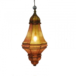 24 Inch - Decorative Lanterns - Hanging Lanterns - Kandil - Made Of Iron.