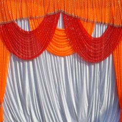 8 FT X 15 FT - Mandap Stage Parda - Brite Lycra & Galaxy Cloth - Wall Parda For Wedding Function