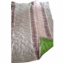 6.75 FT X 3.5 FT - Reversible Razai - Quilt - Blanket - Made Of Premium Quality Cotton .