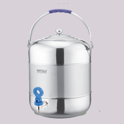 Mintage Water Pot  - Made of Stainless Steel with Brass Top