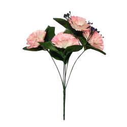 13 Inch - Artificial Flower Bunches - Fake Flowers Artificial Plant For Wedding - Light Pink Color
