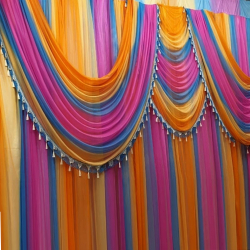 Designer Curtain - Parda - Made of 24 Gauge Bright Lycra