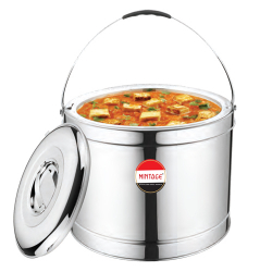 Mintage Silver Orbit Hot Pot - 5 LTR - Made of Stainless Steel (Only Upper Handel Available)