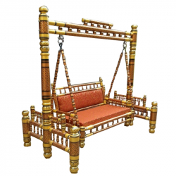 2 In 1 - Heavy Wooden Swing - Sankheda Jhula - Regular Color