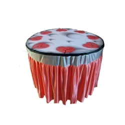 3D Round Table Cover - 4 FT X 4 FT Taiwan &  Brite Lycr..
