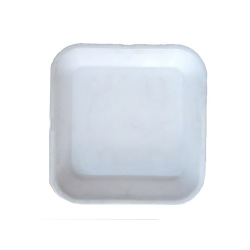 4.5 Inch - Chat Plate - Snacks Plates - Made Of Food Grade Plastic Unbreakable - White Color