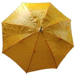 24 Inch Height & 28 Diameter - Umbrella Handicraft Walking Stick Umbrella - Yellow Color
