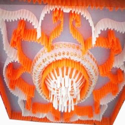 15 FT X 15 FT - Designer Mandap Ceiling Cloth - Top 14 KG Taiwan - Design Brite Lycra Cloth - Multi Color
