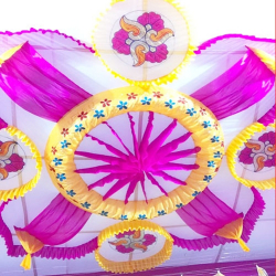 Designer Mandap Ceiling -20 FT X 20  FT - Top 14 KG Taiwan & Brite Lycra Cloth