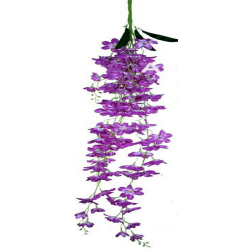 Height - 54 Inch - Orchid Hanging - Latkan - Flower Decoration - Artificial Hanging - AF 118 - Purpule Color