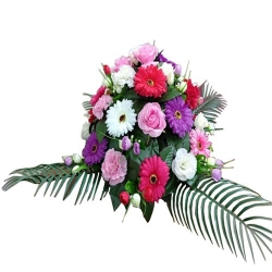 1 FT - Small Artificial Plastic Flower Bouquet - With Powerful Magnet - Car Decoration - Multi Color