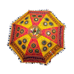 Rajasthani Umbrella - 24 Inch -  Made Of Iron & Cotton