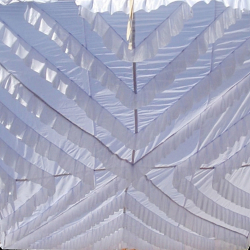 Mandap Ceiling Cloth - Top Taiwan - Brite Lycra Work - White Color
