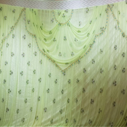 Designer Curtain - Parda - 10 FT X 20 FT- Made Of 24 Gauge Brite Lycra