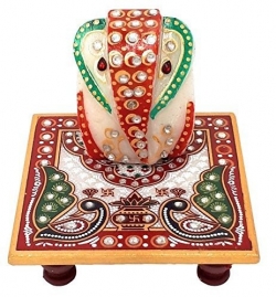 Ganesh Ji Statue Murti - 2.5 Inch - Made of Marble.