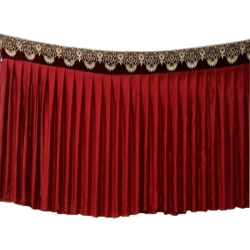 Table Frill - 15 FT - Made of Heavy Lycra Shaneel Fabric